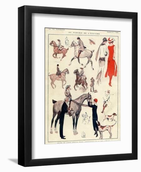 La Vie Parisienne, L Vallet, France-null-Framed Giclee Print