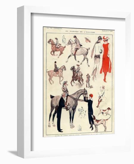 La Vie Parisienne, L Vallet, France-null-Framed Giclee Print