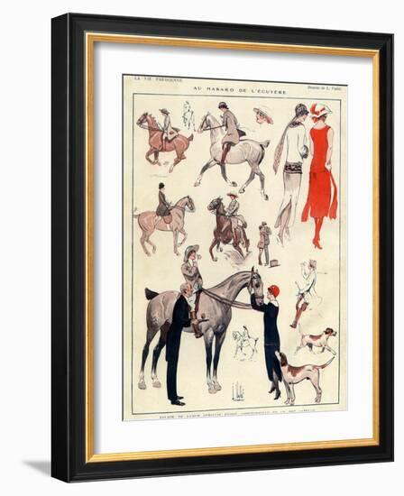 La Vie Parisienne, L Vallet, France-null-Framed Giclee Print