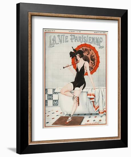 La vie Parisienne, Leo Fontan, 1923, France-null-Framed Premium Giclee Print