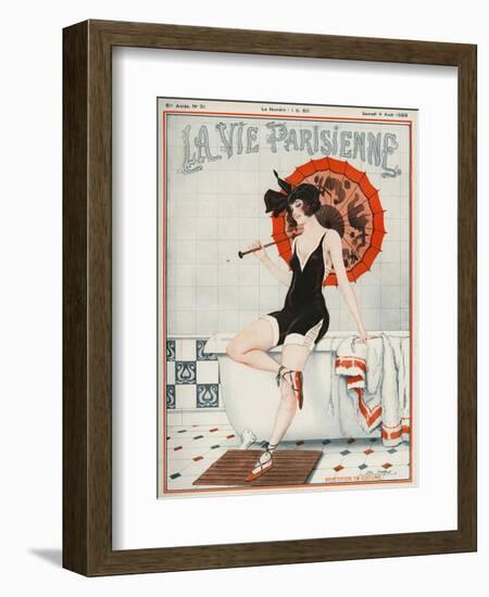 La vie Parisienne, Leo Fontan, 1923, France-null-Framed Giclee Print