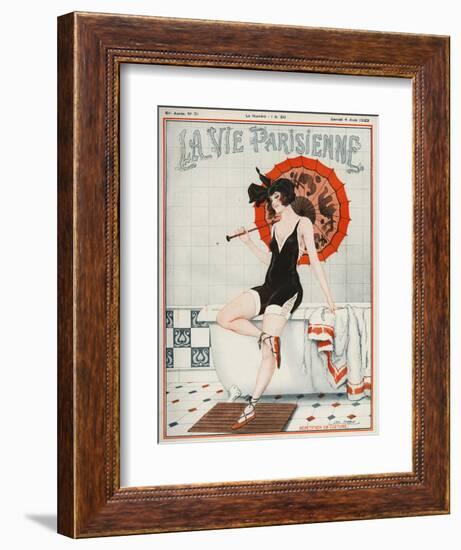 La vie Parisienne, Leo Fontan, 1923, France-null-Framed Giclee Print