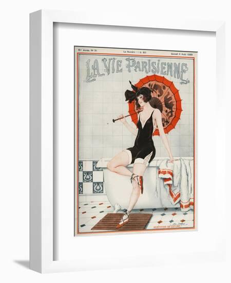 La vie Parisienne, Leo Fontan, 1923, France-null-Framed Giclee Print