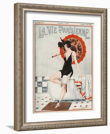 La vie Parisienne, Leo Fontan, 1923, France-null-Framed Giclee Print