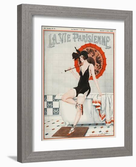 La vie Parisienne, Leo Fontan, 1923, France-null-Framed Giclee Print