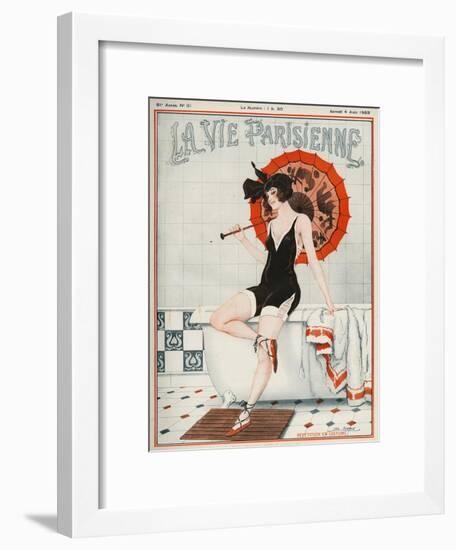 La vie Parisienne, Leo Fontan, 1923, France-null-Framed Giclee Print