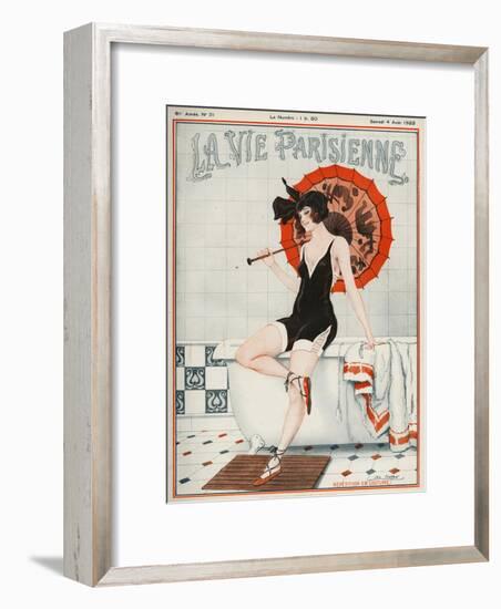 La vie Parisienne, Leo Fontan, 1923, France-null-Framed Premium Giclee Print