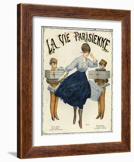 La Vie Parisienne, Magazine Cover, France, 1916-null-Framed Giclee Print