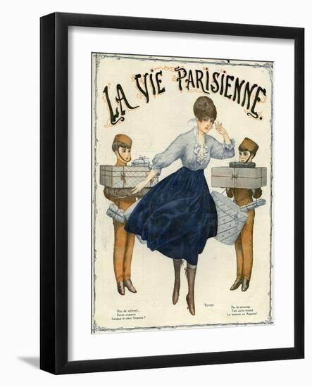 La Vie Parisienne, Magazine Cover, France, 1916-null-Framed Giclee Print