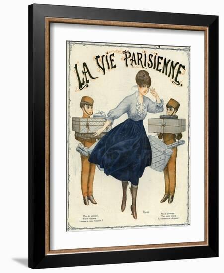 La Vie Parisienne, Magazine Cover, France, 1916-null-Framed Giclee Print