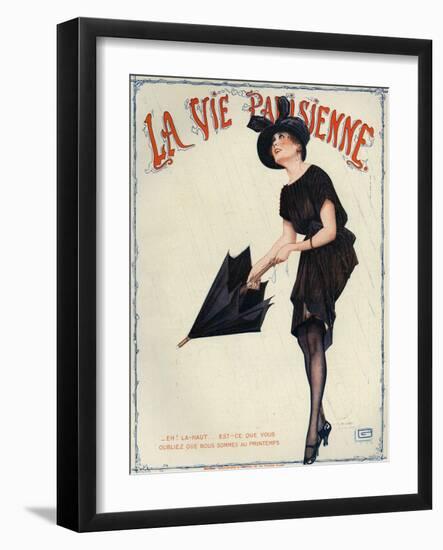 La Vie Parisienne, Magazine Cover, France, 1919-null-Framed Premium Giclee Print