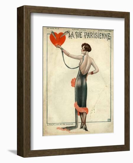 La Vie Parisienne, Magazine Cover, France, 1925-null-Framed Giclee Print