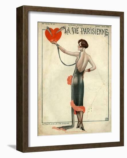 La Vie Parisienne, Magazine Cover, France, 1925-null-Framed Giclee Print