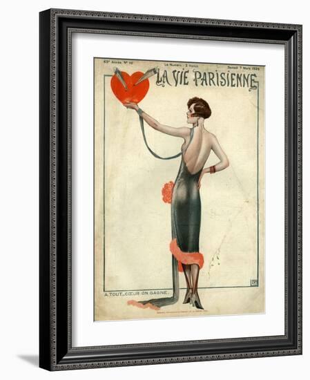 La Vie Parisienne, Magazine Cover, France, 1925-null-Framed Giclee Print