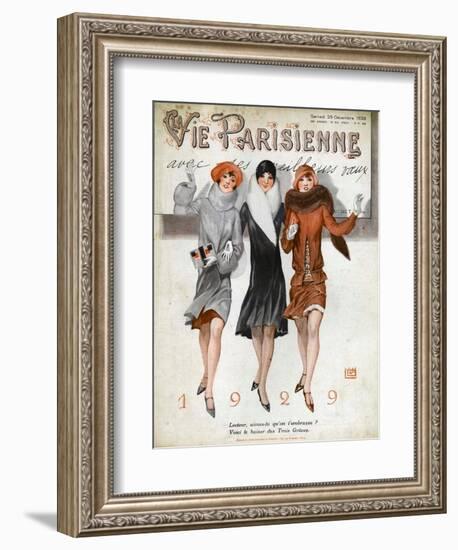 La Vie Parisienne, Magazine Cover, France, 1928-null-Framed Giclee Print