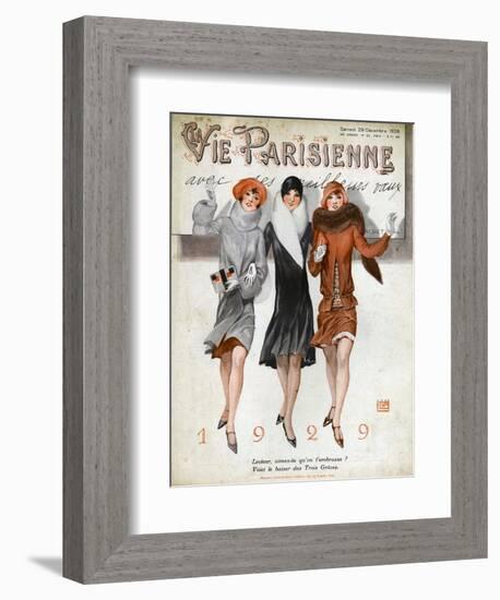 La Vie Parisienne, Magazine Cover, France, 1928-null-Framed Giclee Print