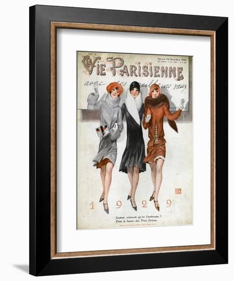 La Vie Parisienne, Magazine Cover, France, 1928-null-Framed Giclee Print