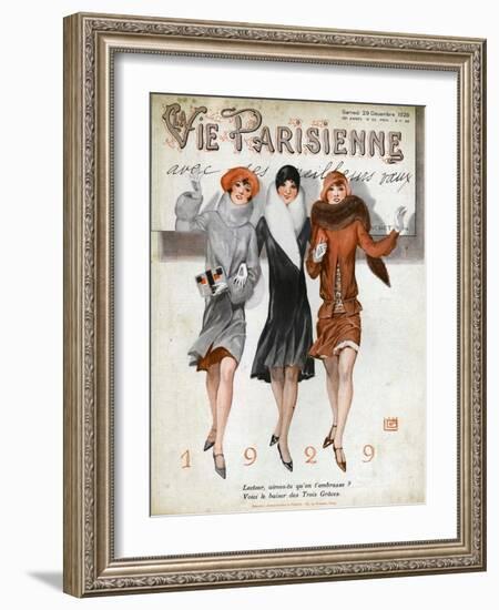 La Vie Parisienne, Magazine Cover, France, 1928-null-Framed Giclee Print