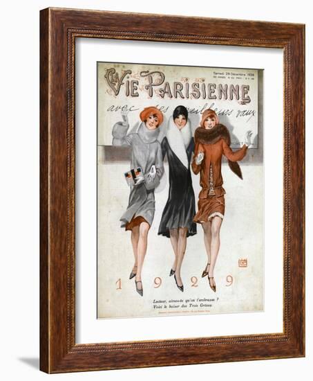 La Vie Parisienne, Magazine Cover, France, 1928-null-Framed Giclee Print