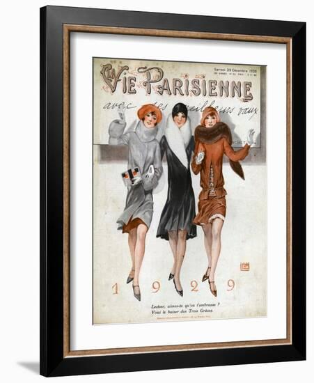 La Vie Parisienne, Magazine Cover, France, 1928-null-Framed Giclee Print