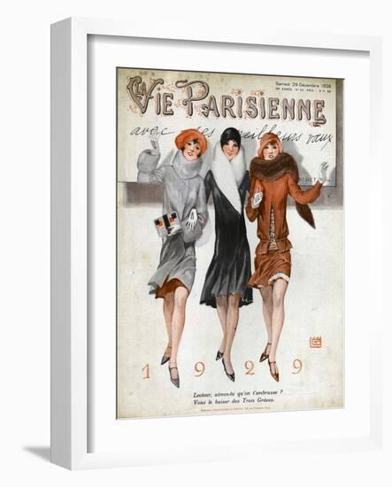 La Vie Parisienne, Magazine Cover, France, 1928-null-Framed Giclee Print