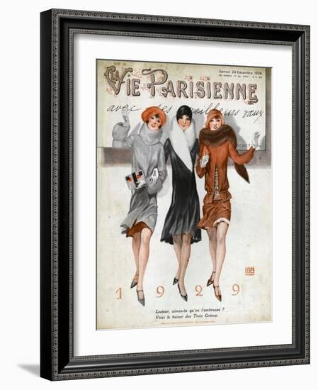 La Vie Parisienne, Magazine Cover, France, 1928-null-Framed Giclee Print