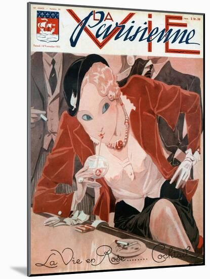 La Vie Parisienne, Magazine Cover, France, 1931-null-Mounted Giclee Print