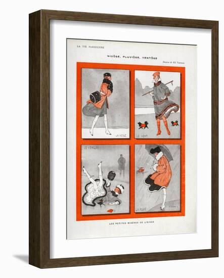 La Vie Parisienne, Magazine Plate, France, 1916-null-Framed Giclee Print