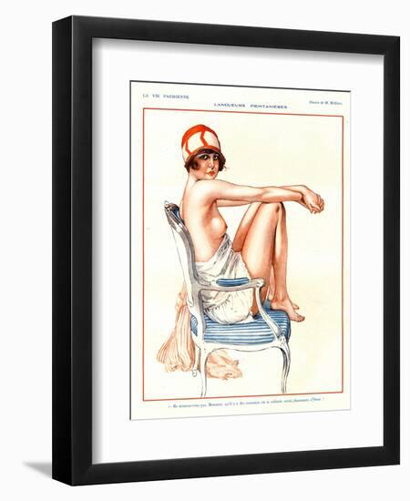 La Vie Parisienne, Magazine Plate, France, 1920-null-Framed Giclee Print