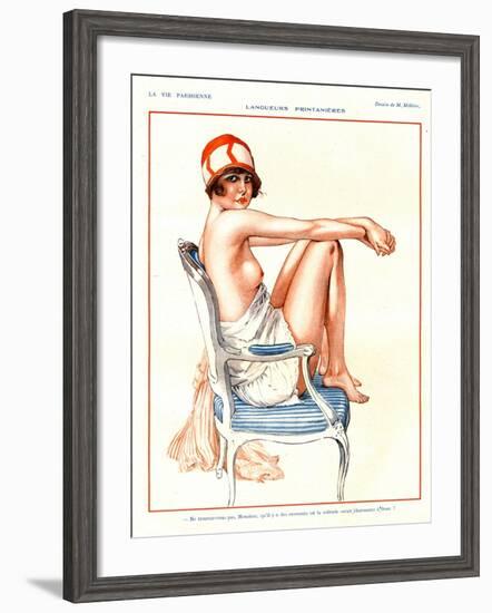 La Vie Parisienne, Magazine Plate, France, 1920-null-Framed Giclee Print