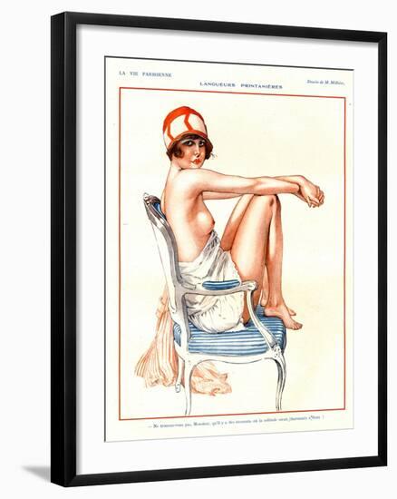 La Vie Parisienne, Magazine Plate, France, 1920-null-Framed Giclee Print