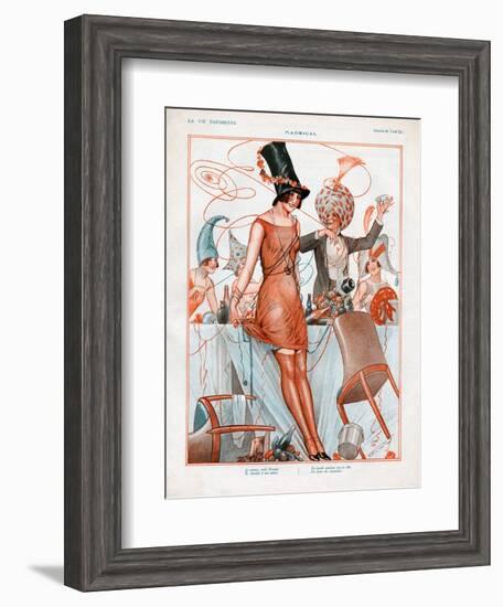 La Vie Parisienne, Magazine Plate, France, 1926-null-Framed Giclee Print