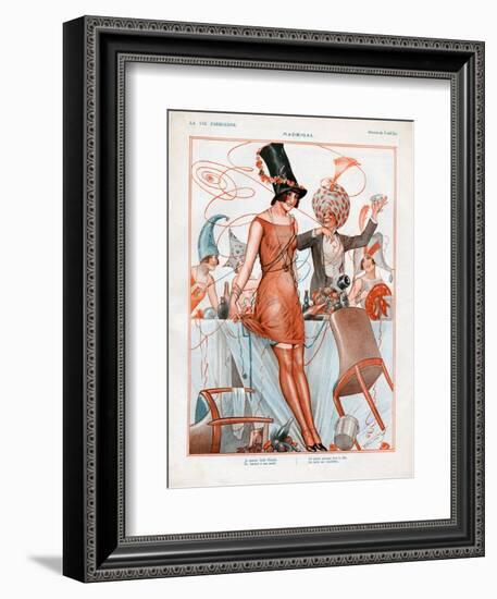 La Vie Parisienne, Magazine Plate, France, 1926-null-Framed Giclee Print