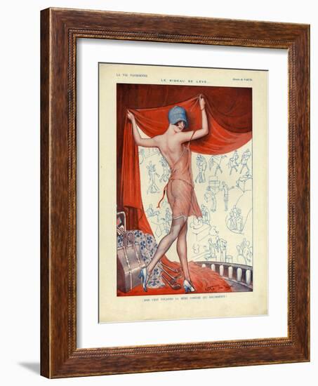 La Vie Parisienne, Magazine Plate, France, 1927-null-Framed Giclee Print