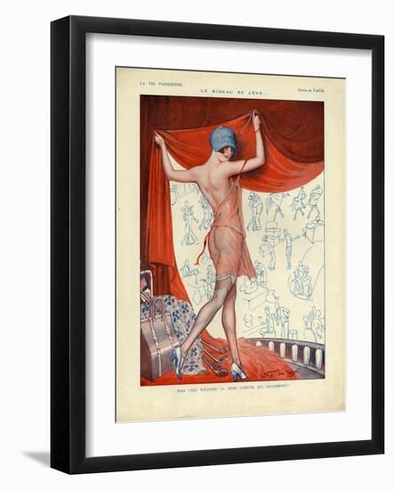 La Vie Parisienne, Magazine Plate, France, 1927-null-Framed Giclee Print