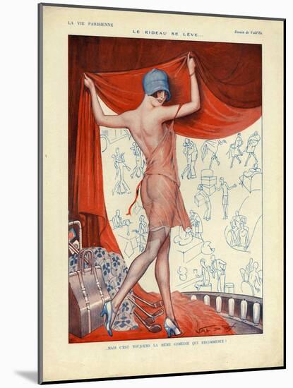 La Vie Parisienne, Magazine Plate, France, 1927-null-Mounted Giclee Print