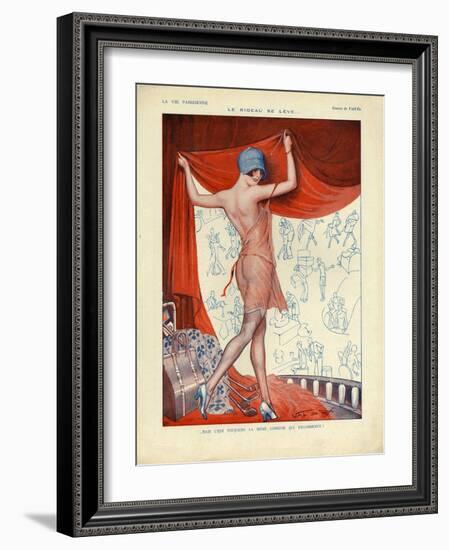 La Vie Parisienne, Magazine Plate, France, 1927-null-Framed Giclee Print