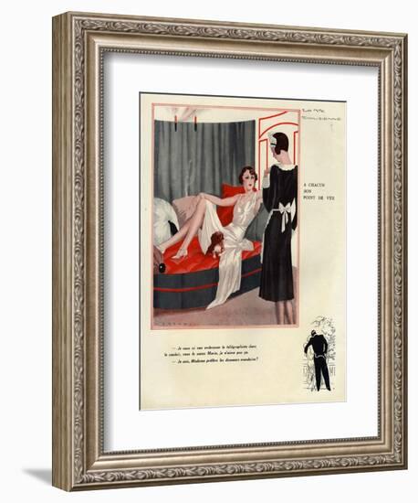 La Vie Parisienne, Magazine Plate, France, 1931-null-Framed Giclee Print