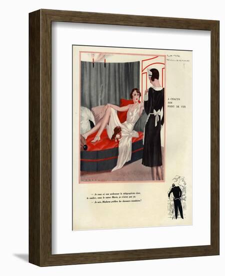 La Vie Parisienne, Magazine Plate, France, 1931-null-Framed Giclee Print