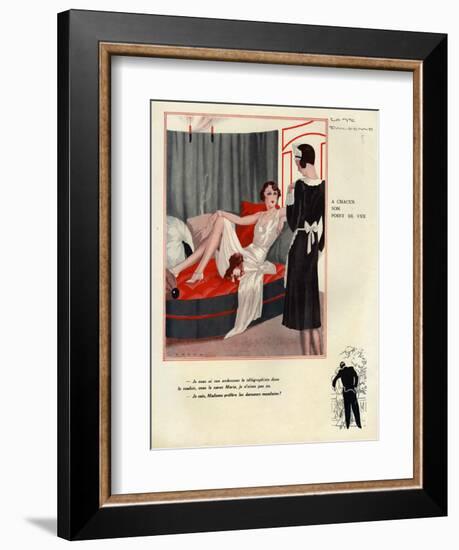 La Vie Parisienne, Magazine Plate, France, 1931-null-Framed Giclee Print