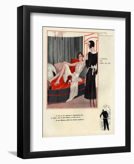 La Vie Parisienne, Magazine Plate, France, 1931-null-Framed Giclee Print