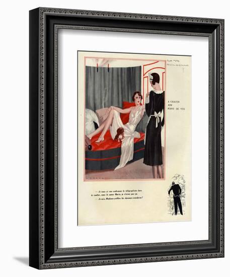 La Vie Parisienne, Magazine Plate, France, 1931-null-Framed Giclee Print