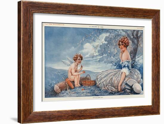 La Vie Parisienne, Maurice Milliere, 1916, France-null-Framed Giclee Print