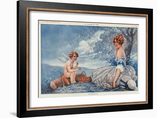 La Vie Parisienne, Maurice Milliere, 1916, France-null-Framed Giclee Print