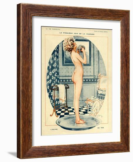 La Vie Parisienne, Maurice Milliere, 1918, France-null-Framed Giclee Print