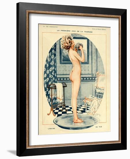 La Vie Parisienne, Maurice Milliere, 1918, France-null-Framed Giclee Print