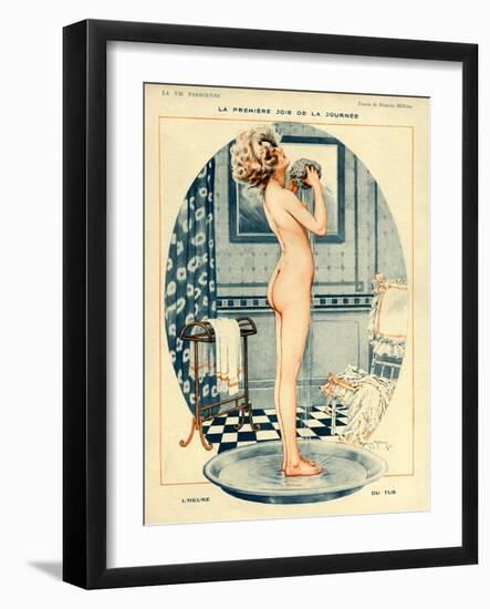 La Vie Parisienne, Maurice Milliere, 1918, France-null-Framed Giclee Print