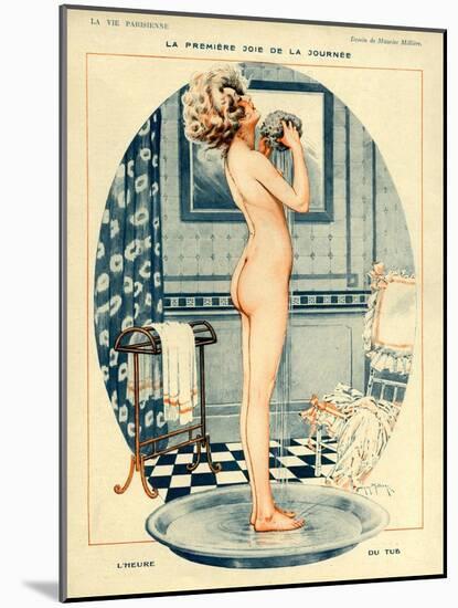 La Vie Parisienne, Maurice Milliere, 1918, France-null-Mounted Giclee Print