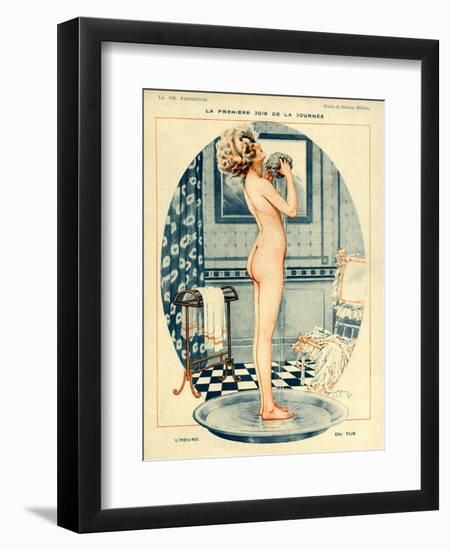 La Vie Parisienne, Maurice Milliere, 1918, France-null-Framed Giclee Print