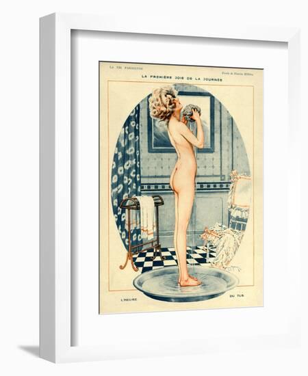 La Vie Parisienne, Maurice Milliere, 1918, France-null-Framed Giclee Print